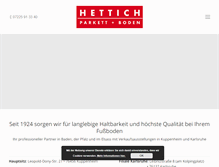 Tablet Screenshot of parkett-hettich.de